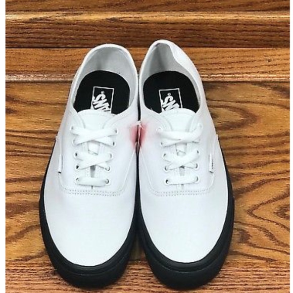 Vans Authentic Black Outsole True White Men Shoes - Picture 5 of 6